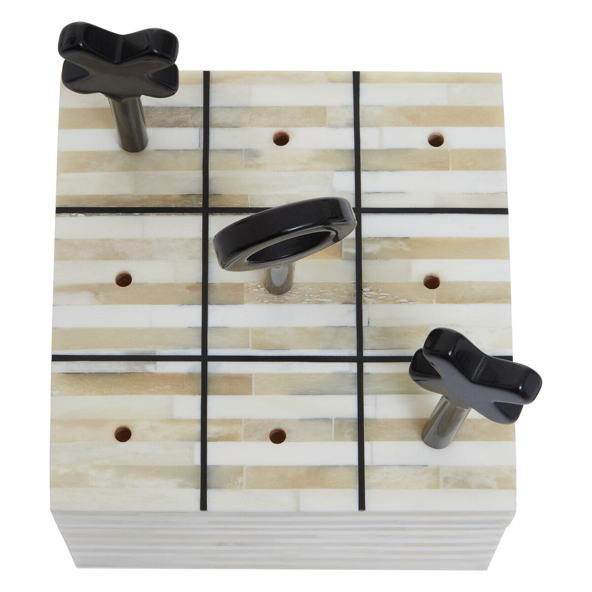Churchill Games Cream and Black Bone Noughts &amp; Crosses