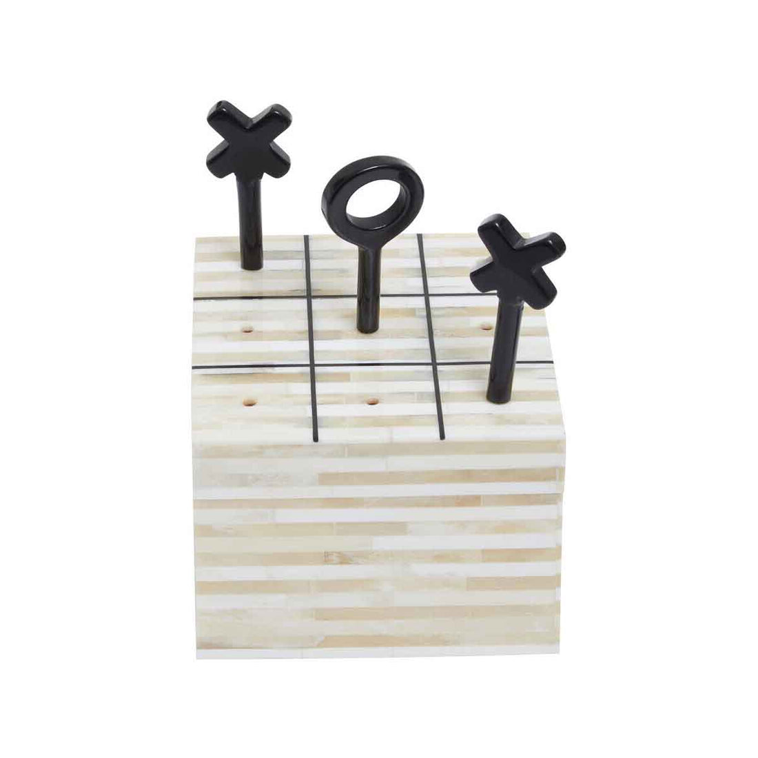 Churchill Games Cream and Black Bone Noughts &amp; Crosses