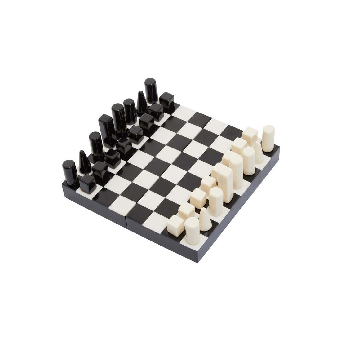 Churchill Games Small Black and White Foldable Chess Set