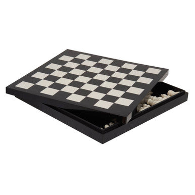 Churchill Games Black and White Chess Set