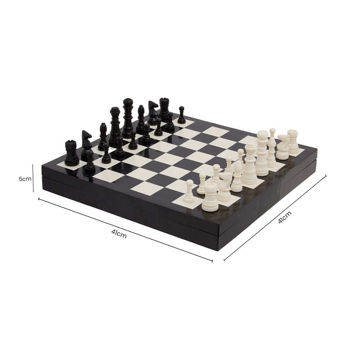 Churchill Games Black and White Chess Set - Image 7