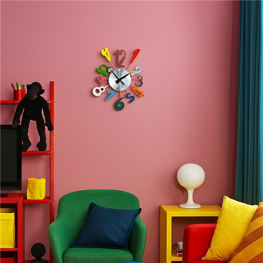 Colorful room with a teddy bear, children&
