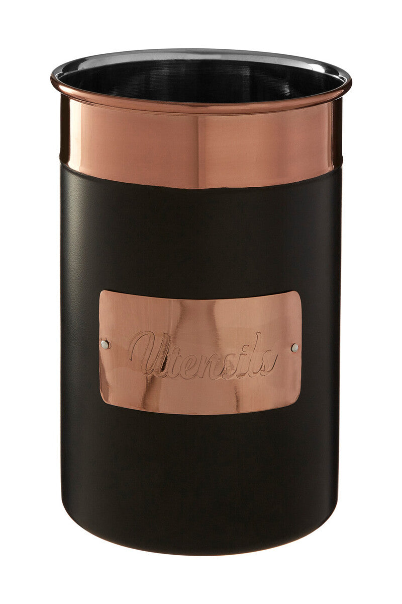 Prescott Charcoal And Copper Utensil Holder