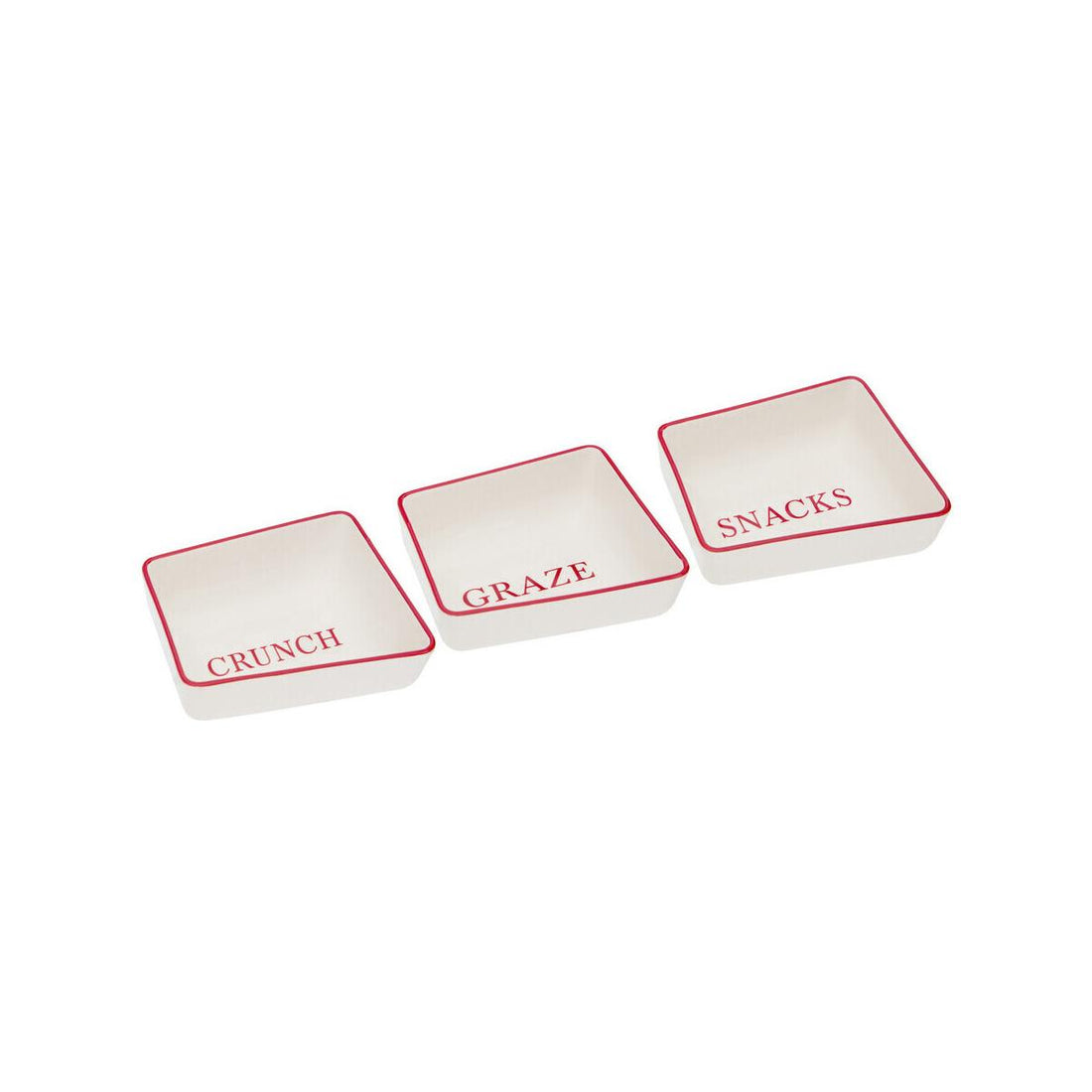 Set Of Three Hollywood Snack Dishes