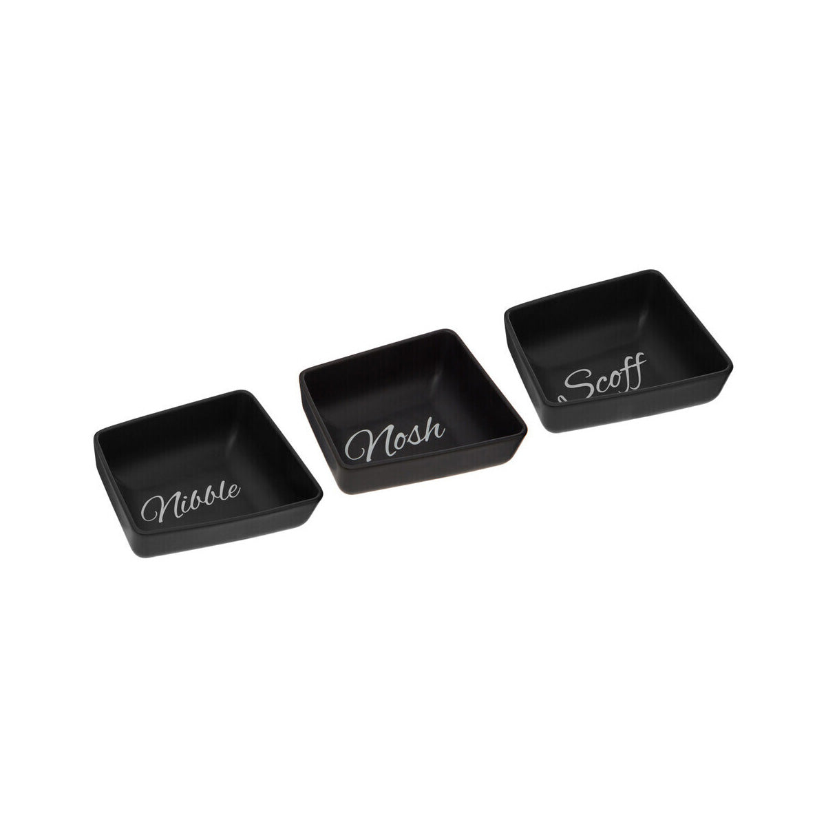 Set Of Three Mange Snack Dishes