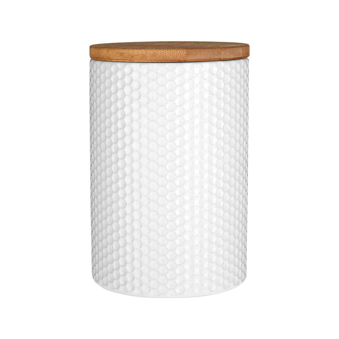 Geome White Hex Canister