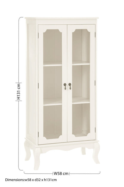 Marcella 2 Glass Doors Cabinet