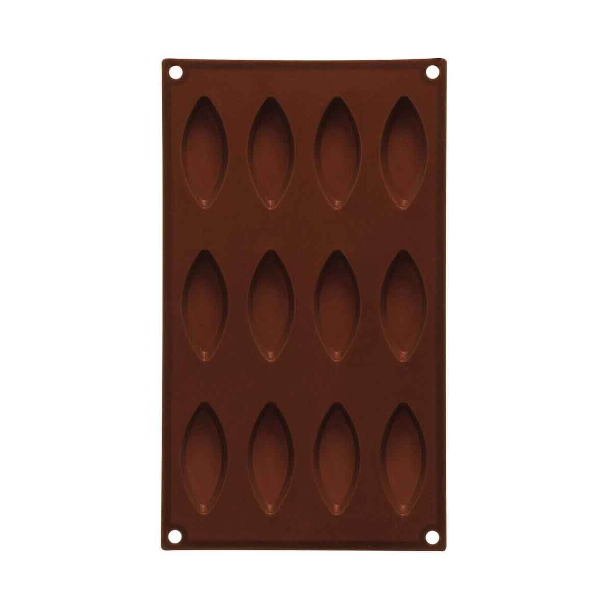 12 Eye Shape Brown Chocolate Mould - Orsina