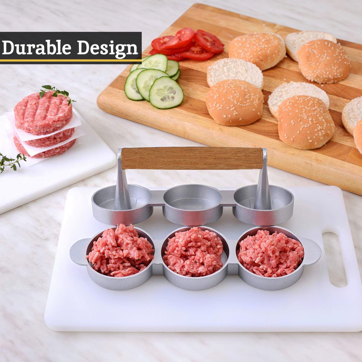 From Scratch Triple Mini Burger Press