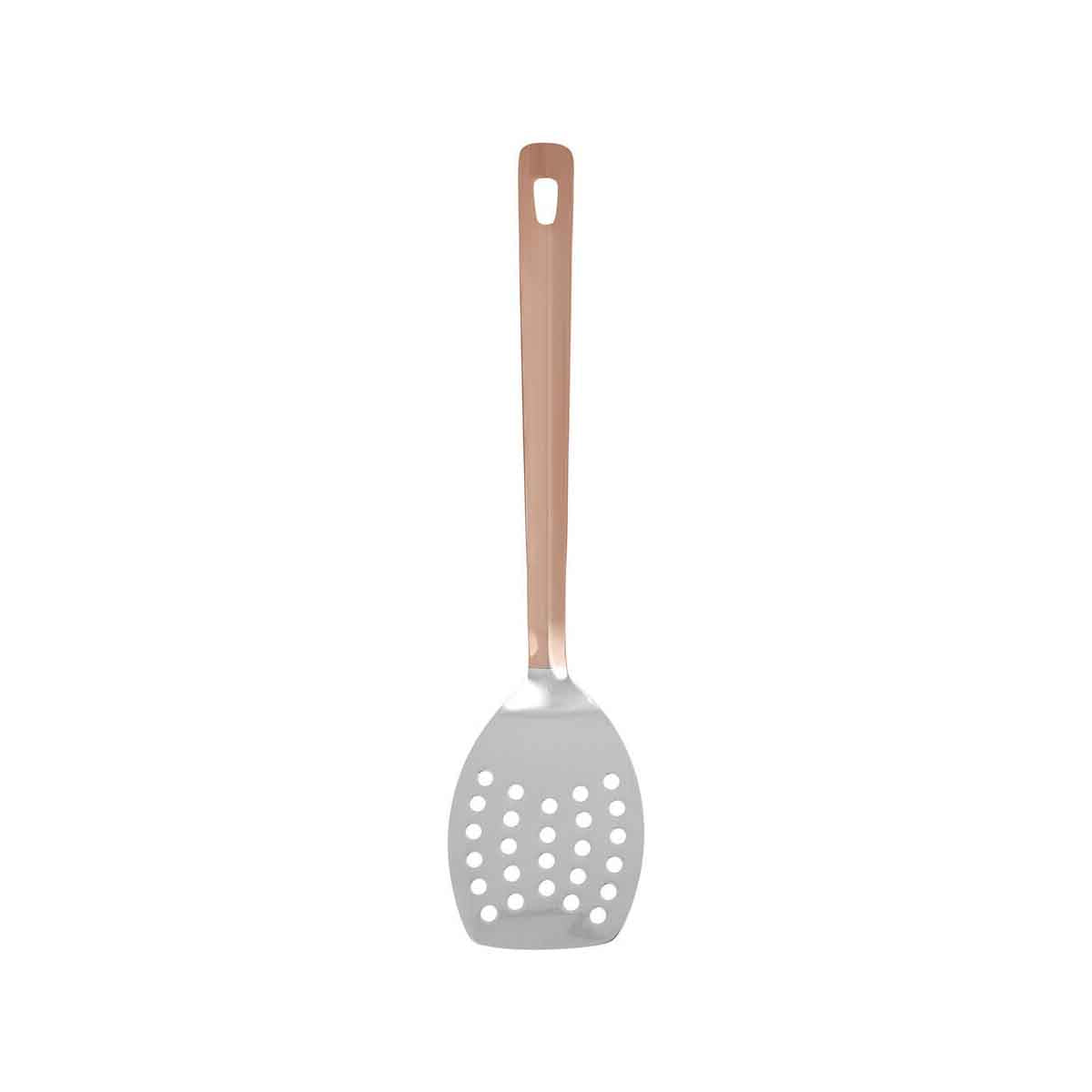 Freya Copper Finish Slotted Turner