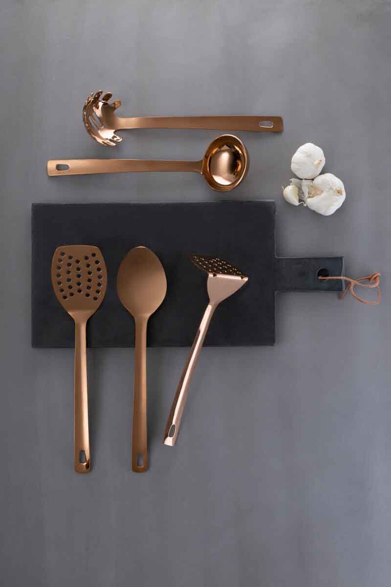 Freya Rose Gold Finish Slotted Turner