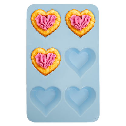 Zing Pastel Blue Heart Shape Cake Mould