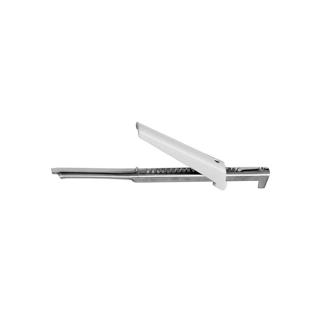 Bygone Chrome Jar Opener with White Handle