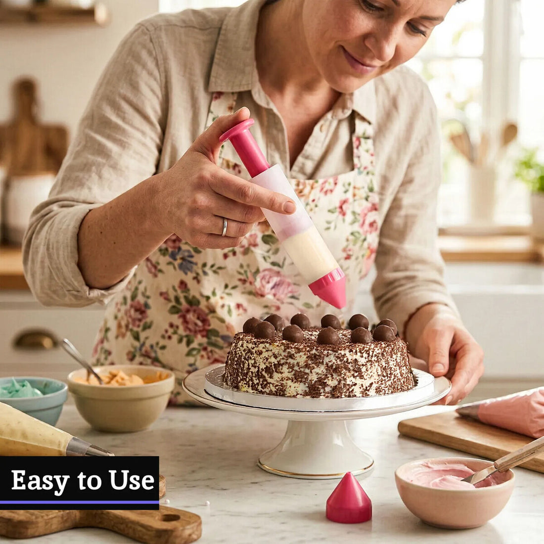 Hallie Hot Pink 3Pc Cake Decorating Pen