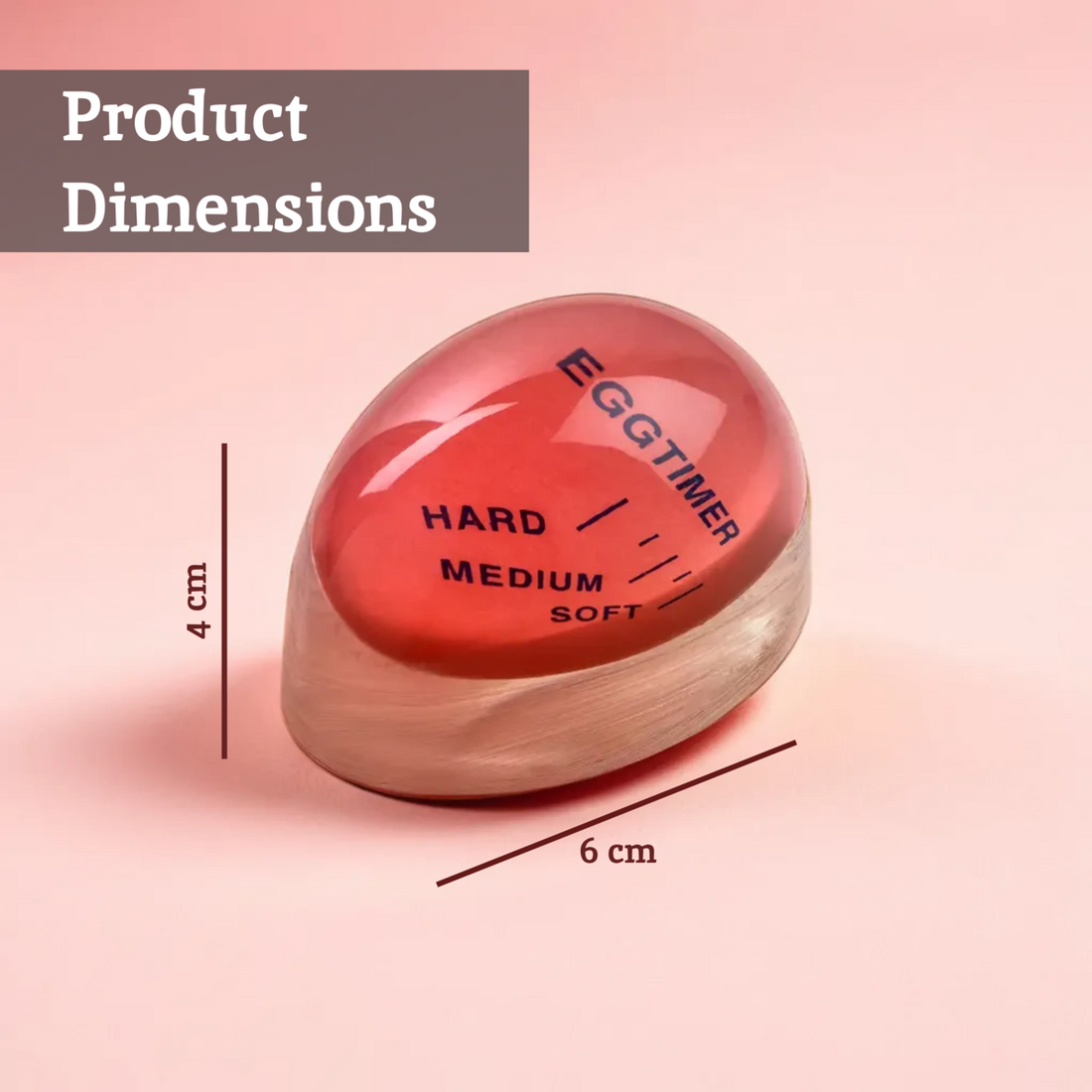 Bianco Red Resin Egg Timer - Image 7