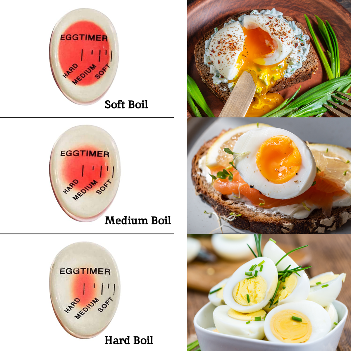 Bianco Red Resin Egg Timer