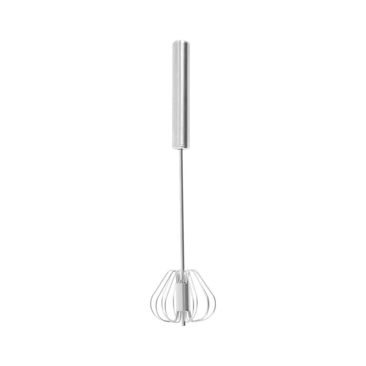 Zamin Press And Spin Silver Finish 26cm Whisk