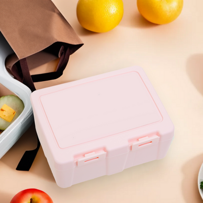 Grub Tub Pink 2 Section Lunch Box