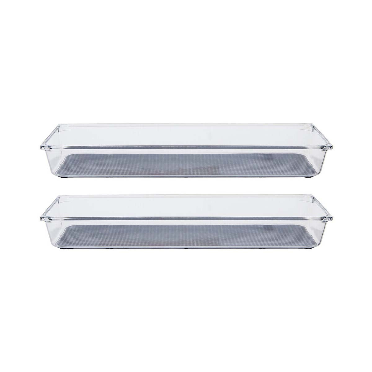 Romm Large Set Of Two Kitchen Organisers With Rubber Insert