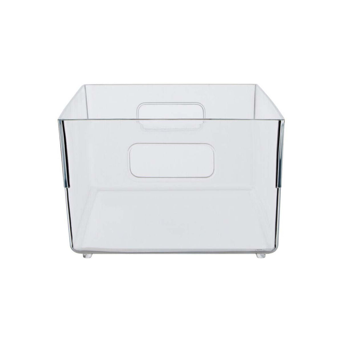 Romm Large Clear Plastic Fridge Bin With Handles