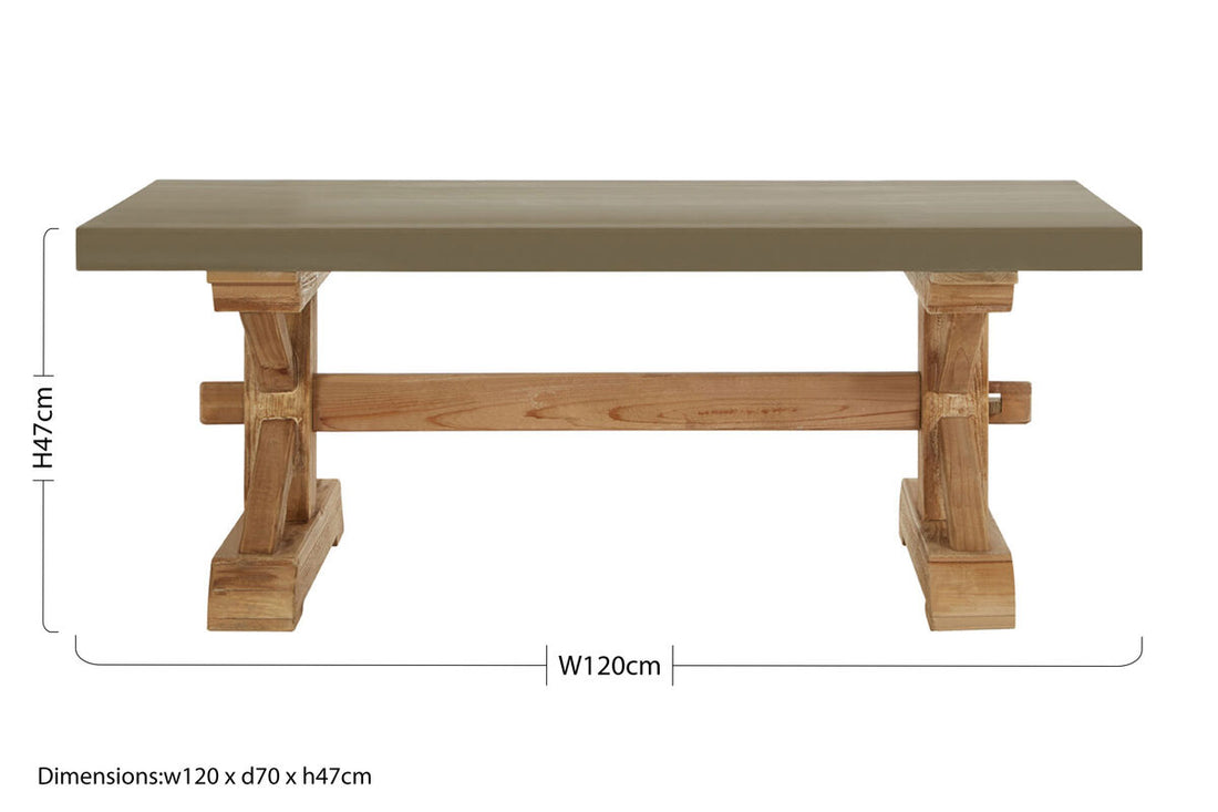 Pompeii Wooden Coffee Table