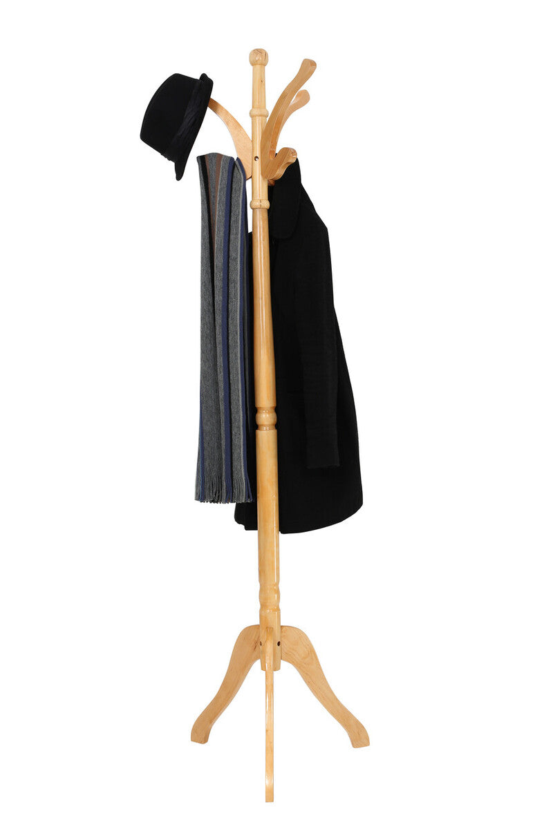 Kennedy Natural Finish Light Wooden Coat Stand