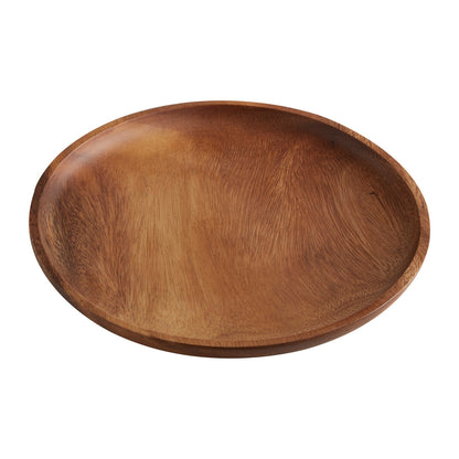 Kora Small Round Acacia Wood Plate - Image 1