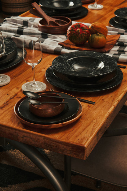 Kora Round Acacia Wood Plate