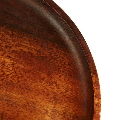 Kora Round Acacia Wood Plate