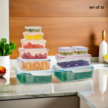 Herrela 4Pc Food Containers With Airtight Lids