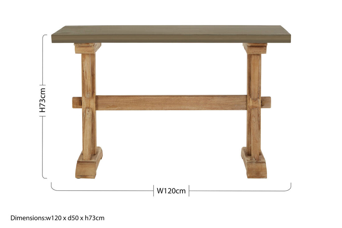 Pompeii Wooden Console Table