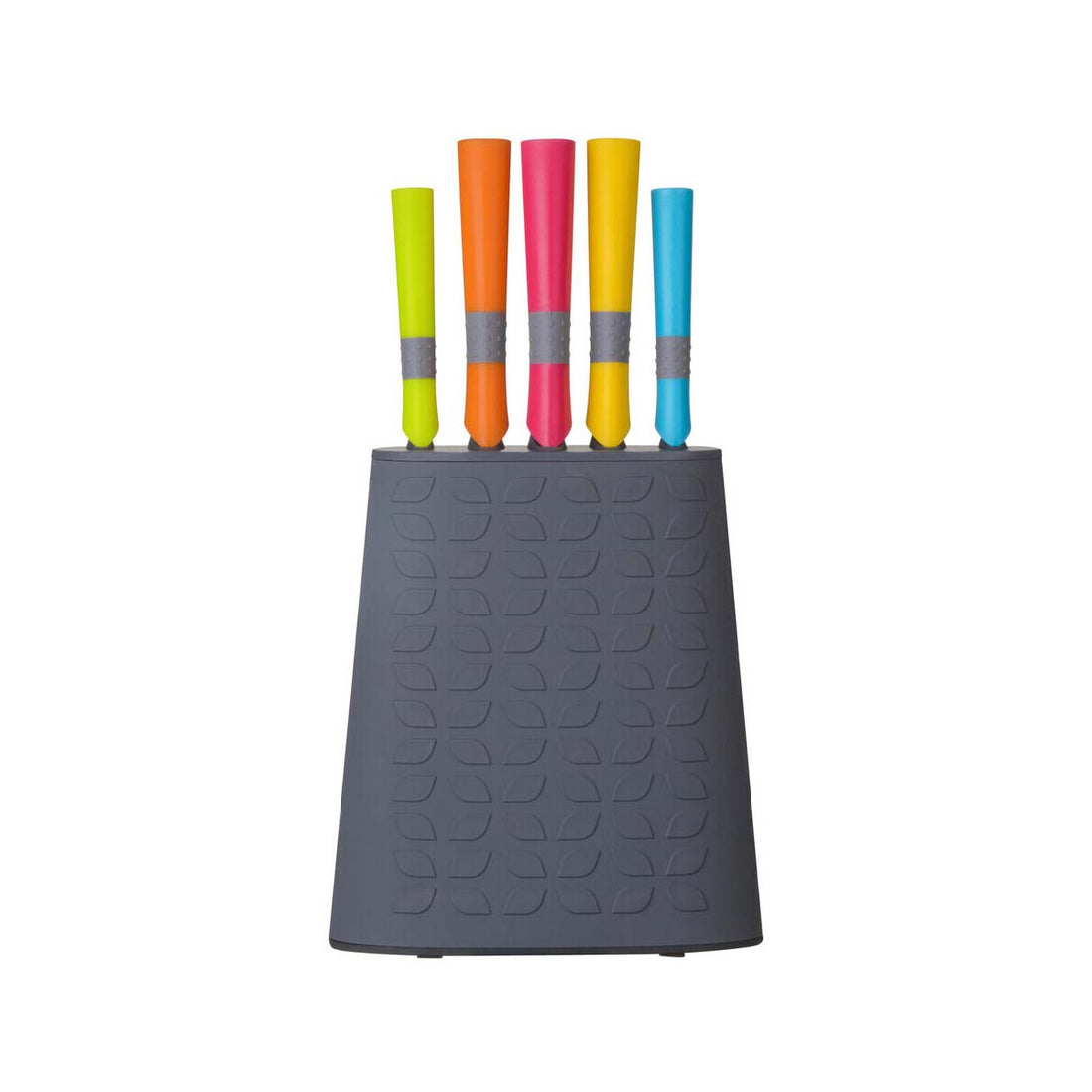 Living Colour 5Pc Knife Set With Rubber Handle