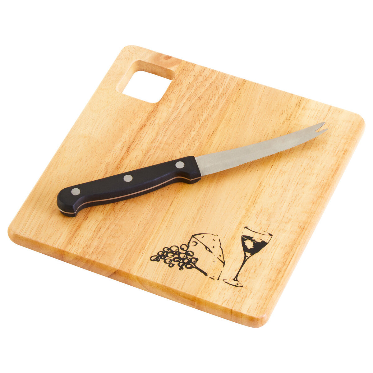 Mono Wooden Cheese Board with Knife Set