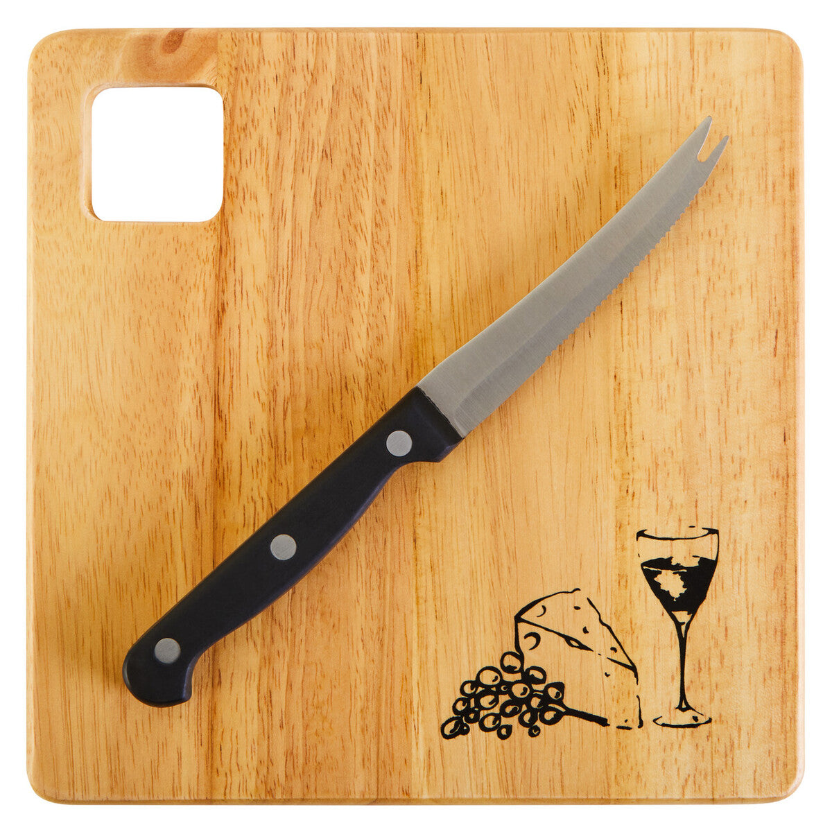 Mono Wooden Cheese Board with Knife Set