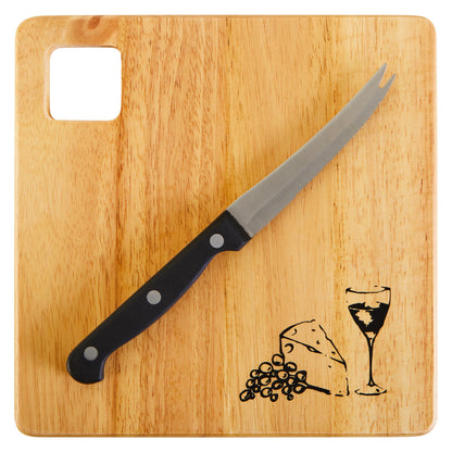Mono Wooden Cheese Board with Knife Set