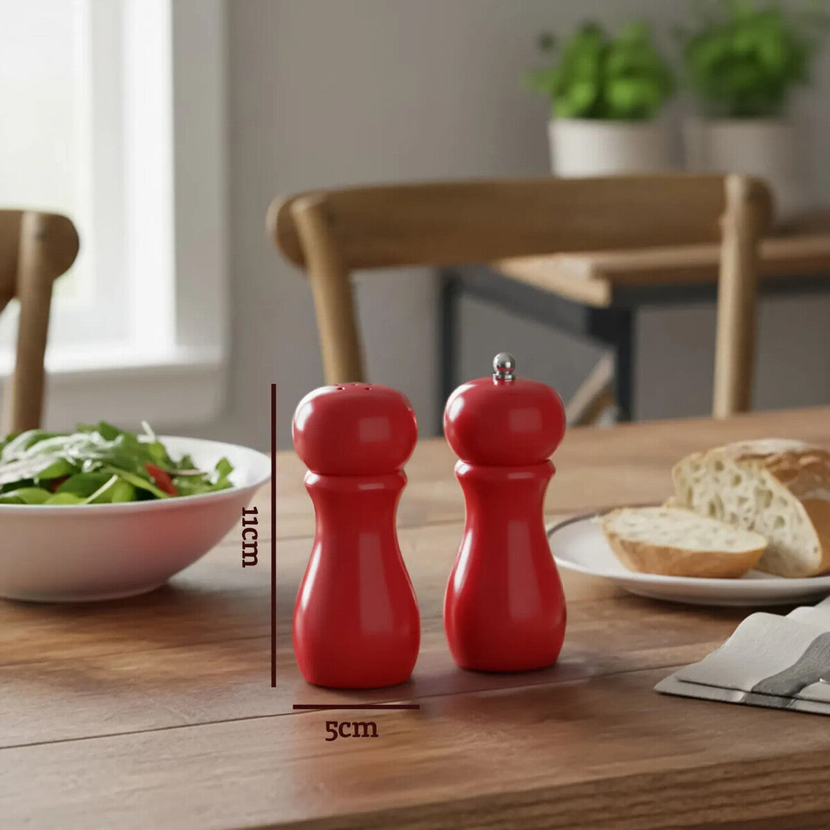 Red Salt Shaker and Pepper Mill | Salta
