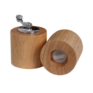 Barrel Shaped Salt Shaker and Pepper Mill | Natural Origins