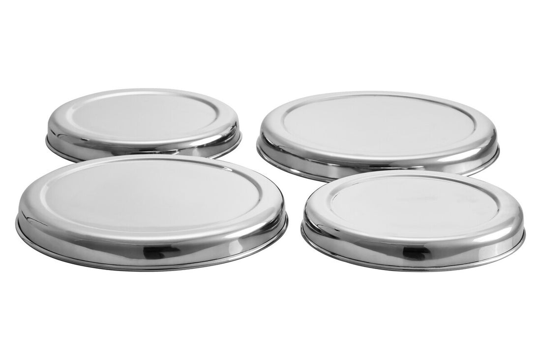 Omega Set Of Four Stainless Steel Hob Covers - Image 1