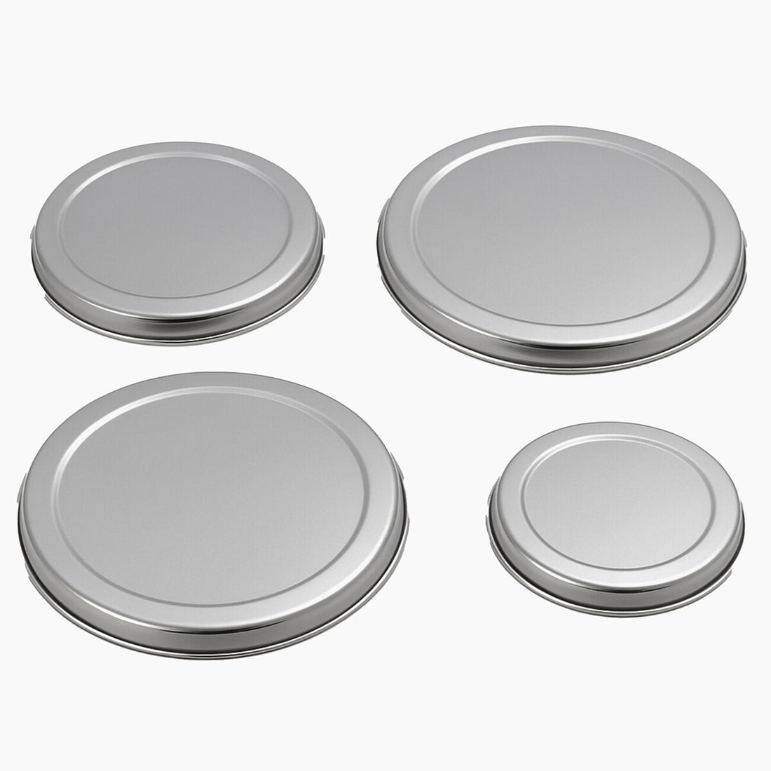 Omega Set Of Four Stainless Steel Hob Covers - Image 4