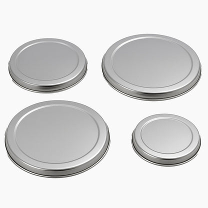 Omega Set Of Four Stainless Steel Hob Covers - Image 4