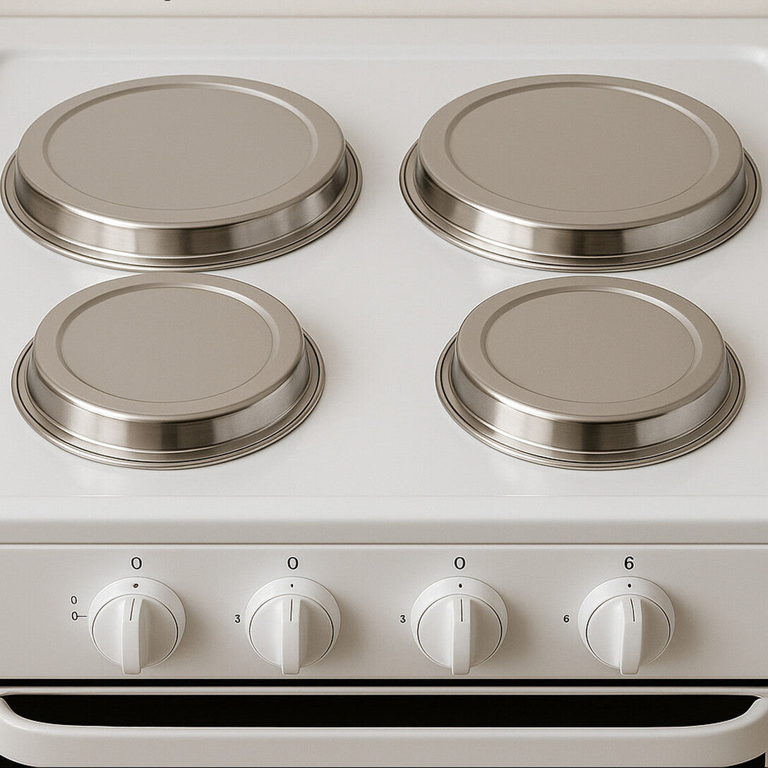 Omega Set Of Four Stainless Steel Hob Covers - Image 2