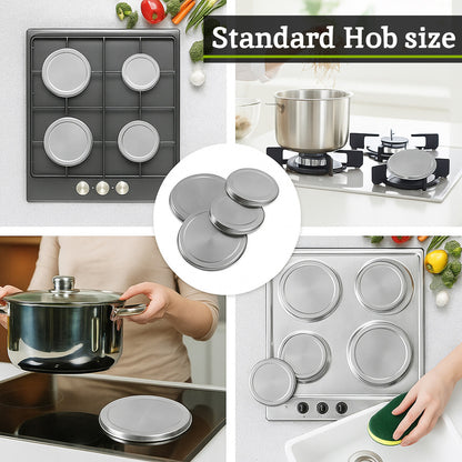 Omega Set Of Four Stainless Steel Hob Covers - Image 6