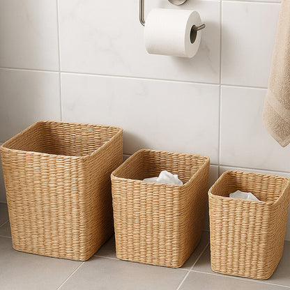 Set Of 3 Maize Tall Baskets - Image 2
