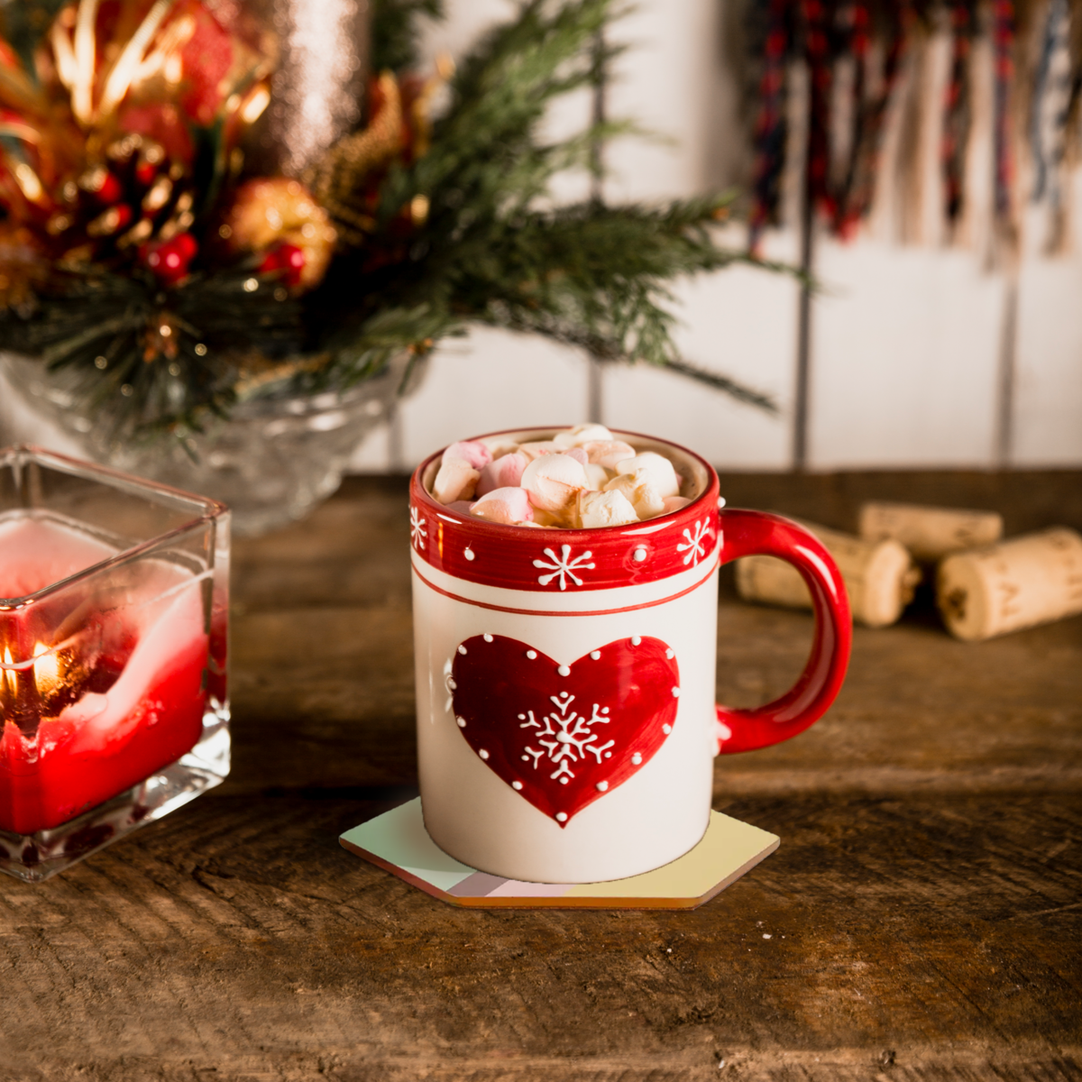 Mimo Set Of Four Miami Stripe Gold Foil Edge Coasters - Image 2