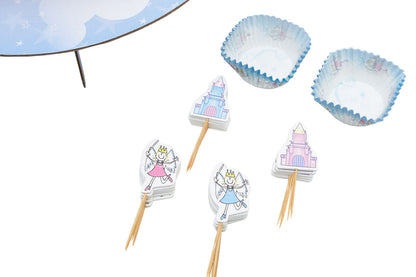 Diva Fairy Cupcake Cases and Toppers Set