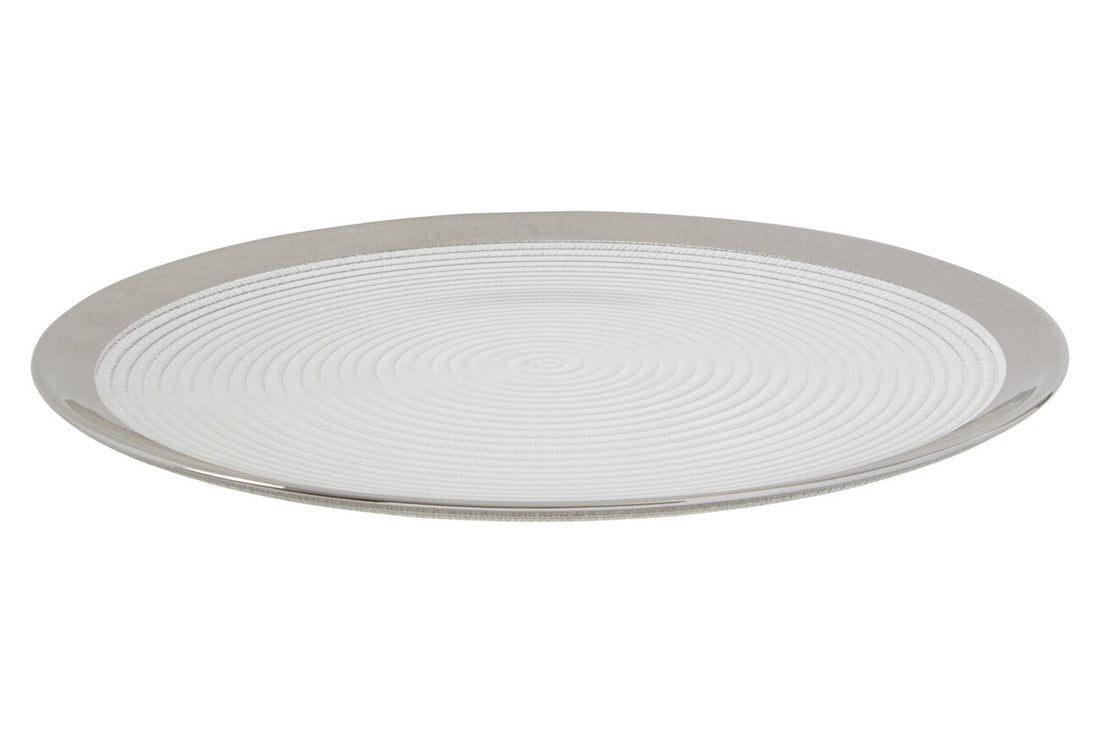Ida Set of Four 32cm Dia Embossed Coupe Charger Plates - Image 6