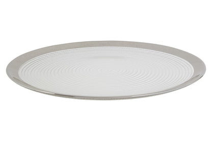 Ida Set of Four 32cm Dia Embossed Coupe Charger Plates