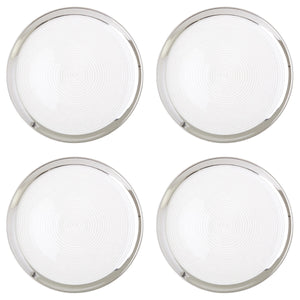 Ida Set of Four 32cm Dia Embossed Coupe Charger Plates
