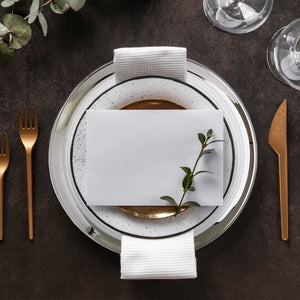Set of Four 32cm Dia Embossed Coupe Charger Plates | Ida