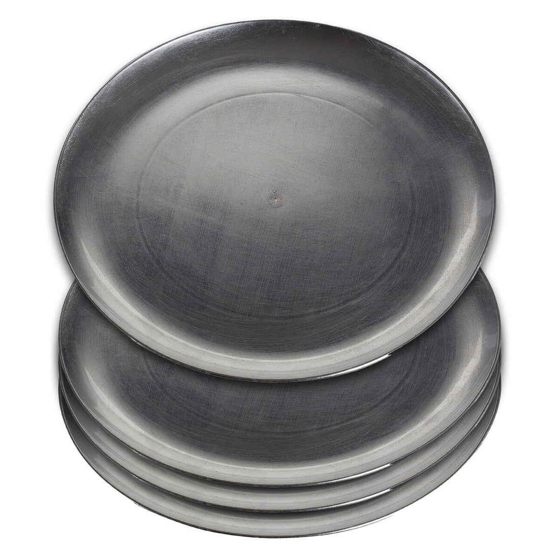 Paxton Set of Four 33cm Dia Silver Coupe Charger Plate - Image 6